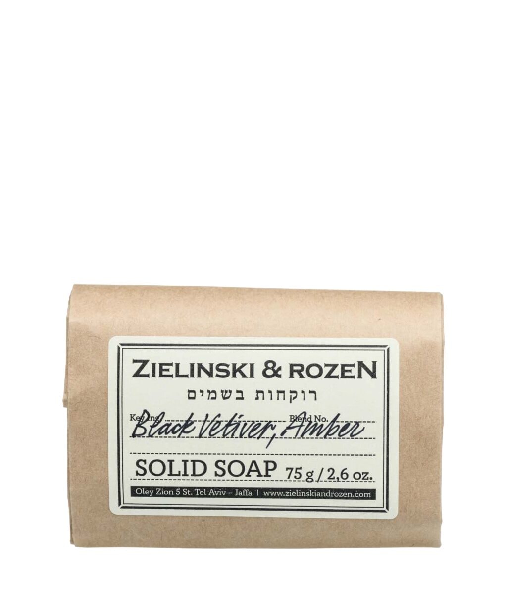 Мыло Zielinski & Rozen Black Vetiver, Amber, кусковое, 75 г