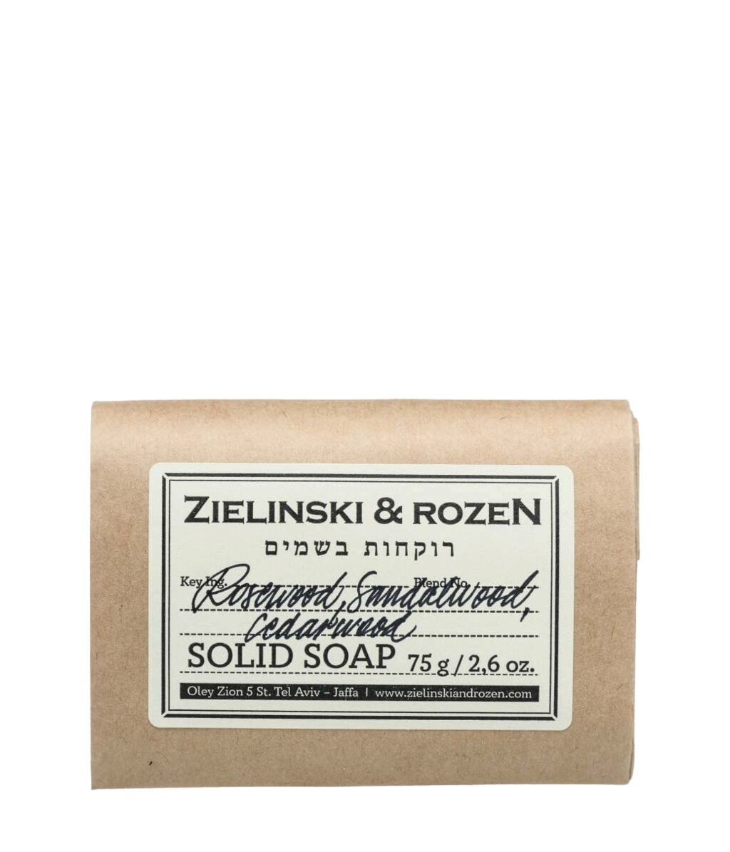 Мыло Zielinski & Rozen Rosewood, Sandalwood, Cedarwood, кусковое, 75 г