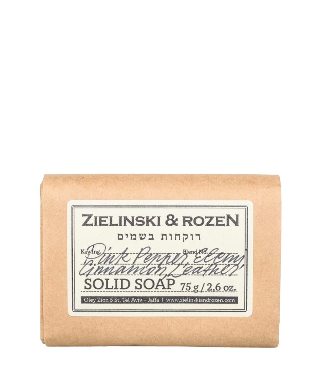 Мыло Zielinski & Rozen Pink Pepper, Elemi, Cinnamon, Leather, кусковое, 75 г
