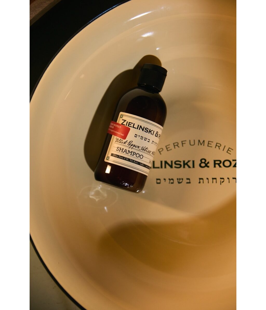 Шампунь Zielinski & Rozen Black Pepper, Vetiver, Neroli, Amber Colored для защиты цвета, для окрашенных волос, 300 мл — фото 5