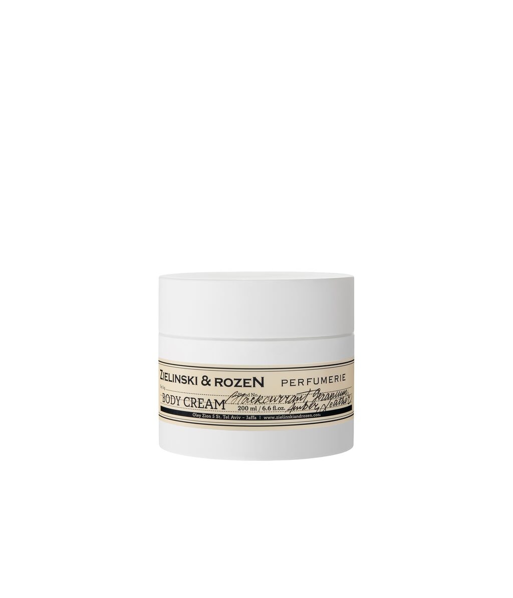 Крем для тела Zielinski & Rozen Blackcurrant, Geranium, Amber, Leather, с витамином E, 200 мл