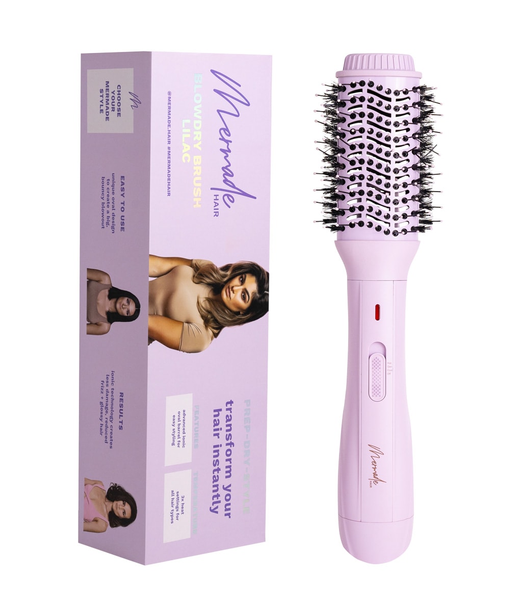 Фен-щётка Mermade Ionic Blow-Dry Brush с ионизацией, сиреневая — фото 2