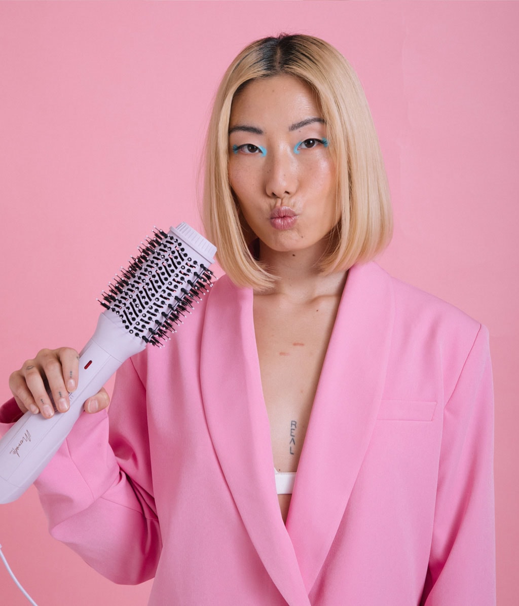 Фен-щётка Mermade Ionic Blow-Dry Brush с ионизацией, сиреневая — фото 5