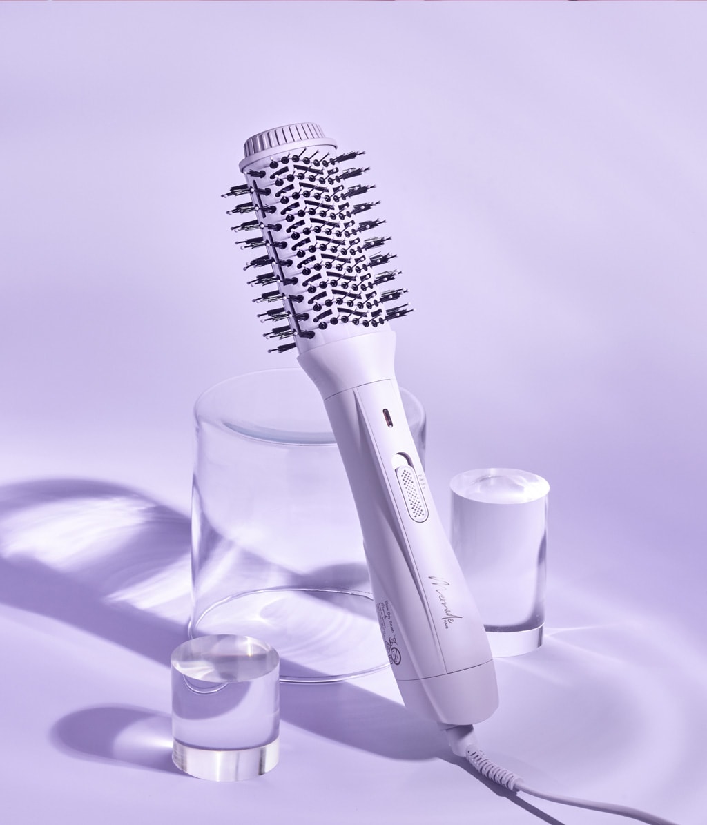 Фен-щётка Mermade Ionic Blow-Dry Brush с ионизацией, сиреневая — фото 6