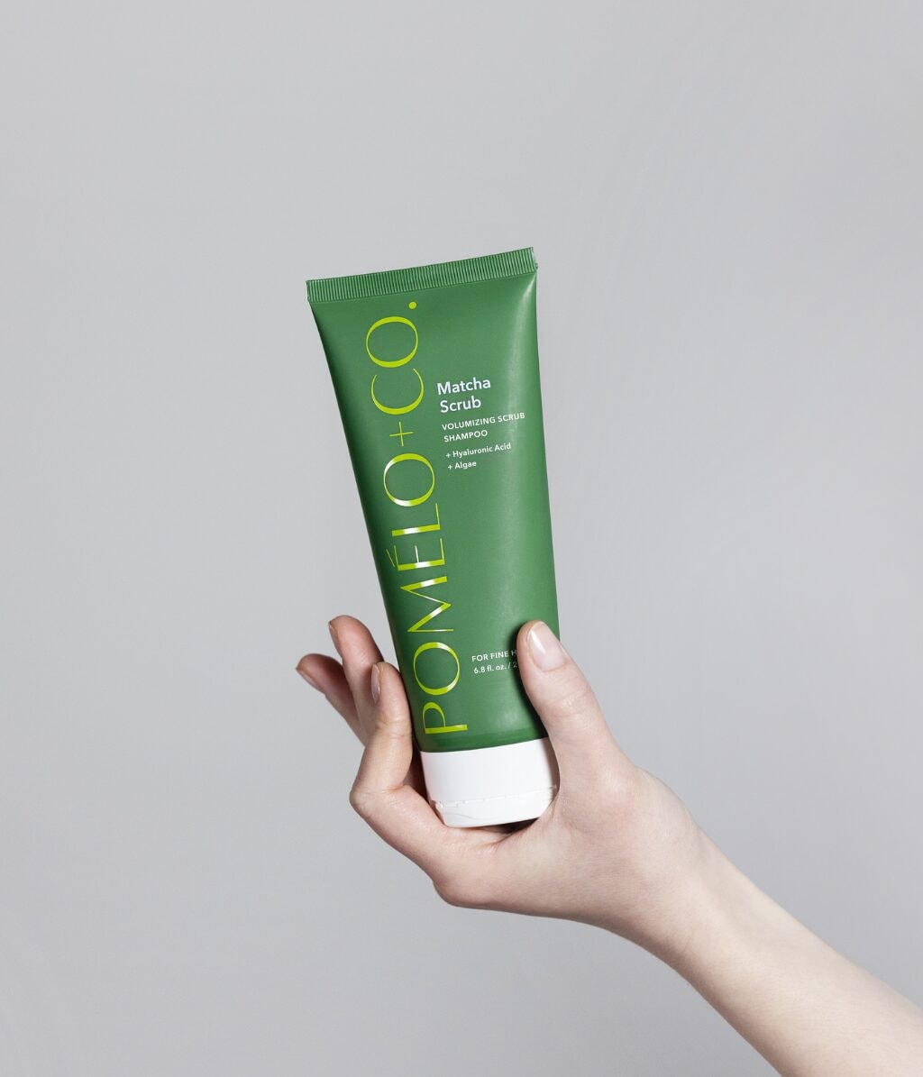 Шампунь Pomelo+Co Matcha Scrub отшелушивающий, для кожи головы, 200 мл — фото 3