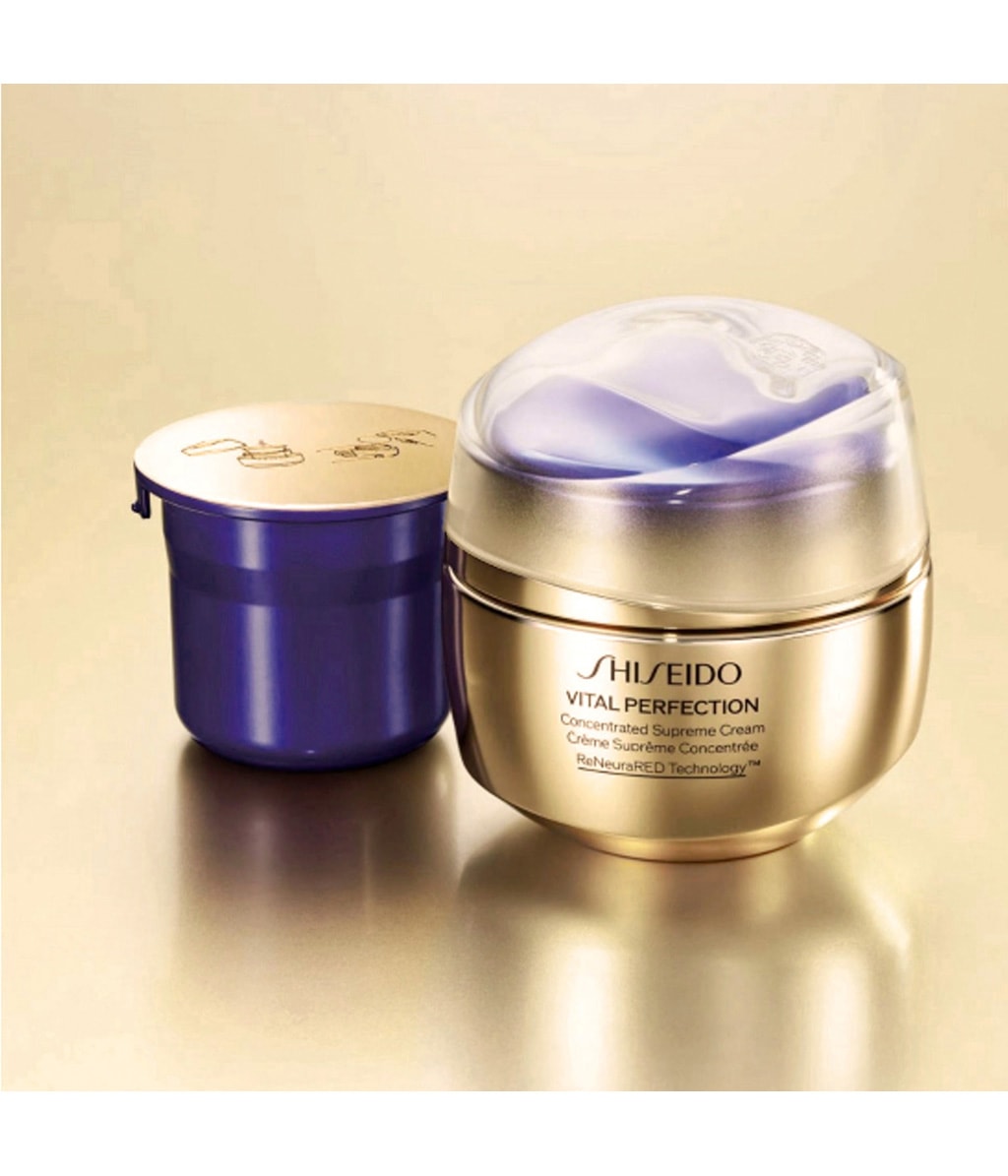 Крем для лица Shiseido Vital Perfection Concentrated Supreme Cream антивозрастной, для зрелой кожи, сменный блок, 50 мл — фото 6