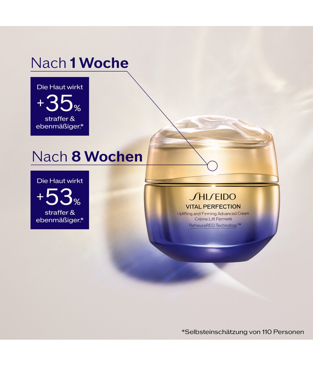 Дневной крем для лица Shiseido Vital Perfection Uplifting and Firming Advanced Cream лифтинг, для упругости кожи — фото 3