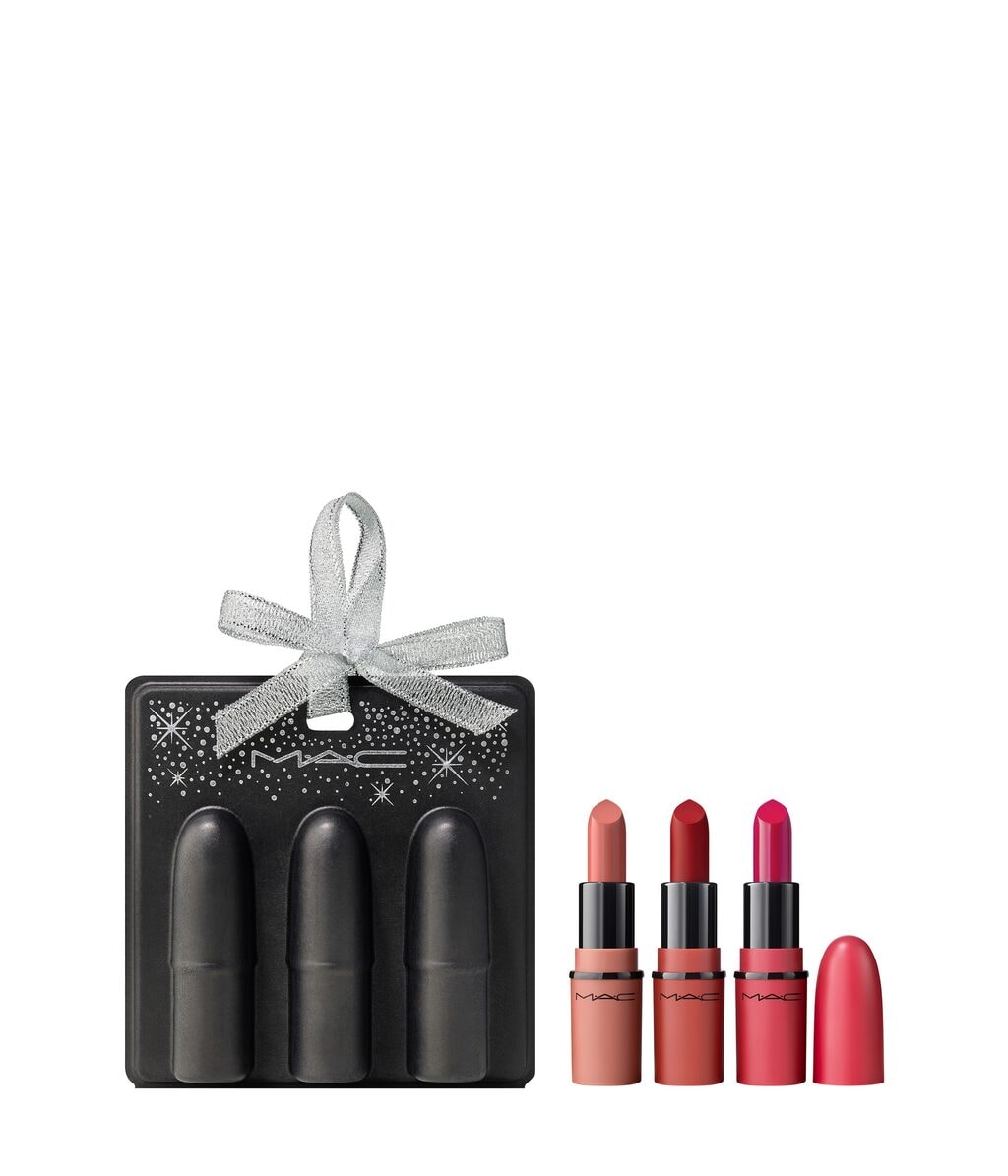 Набор для губ MAC Satin Soiree Mini Lip Trio, 3 сатиновые мини-помады