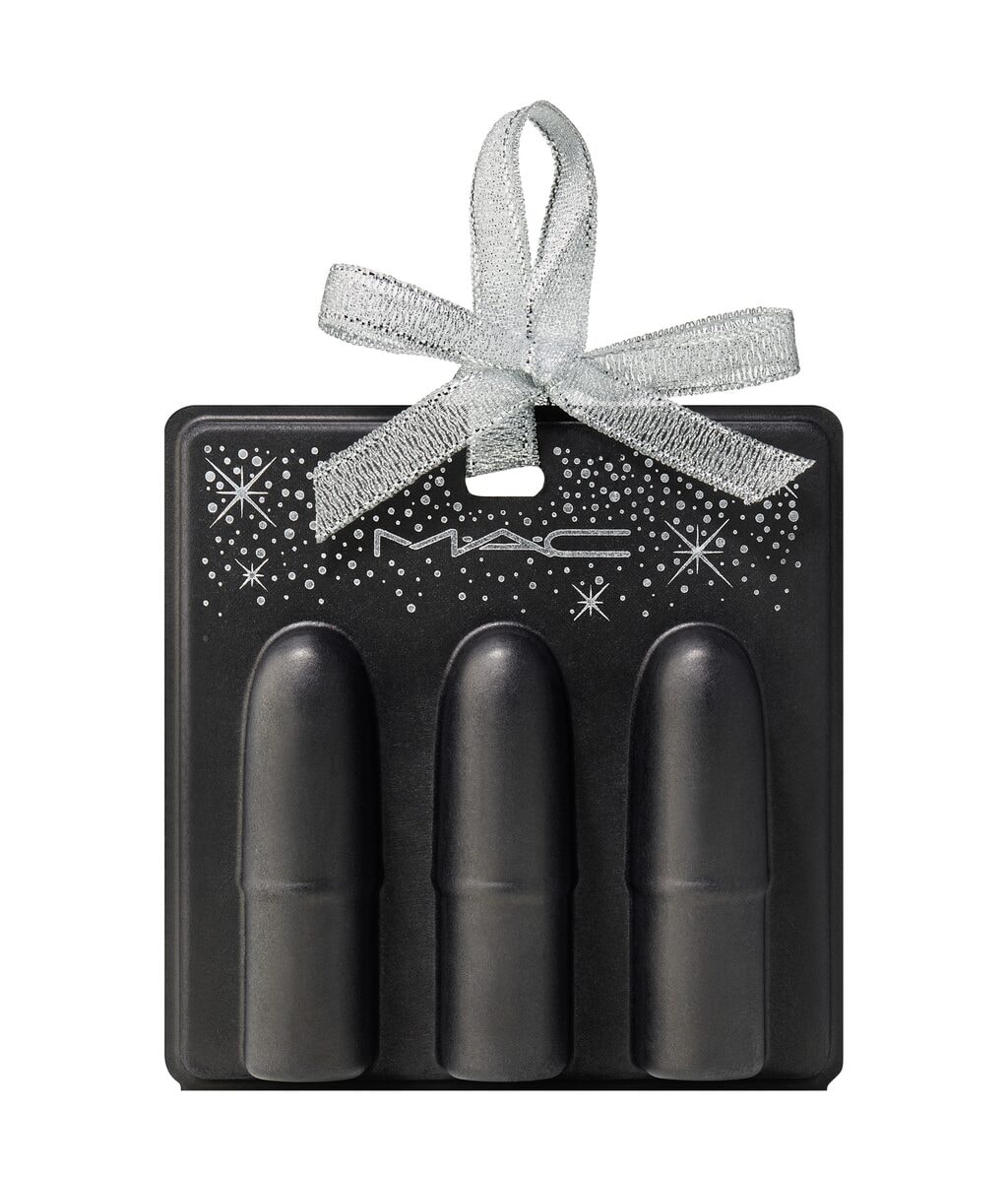 Набор для губ MAC Satin Soiree Mini Lip Trio, 3 сатиновые мини-помады — фото 4