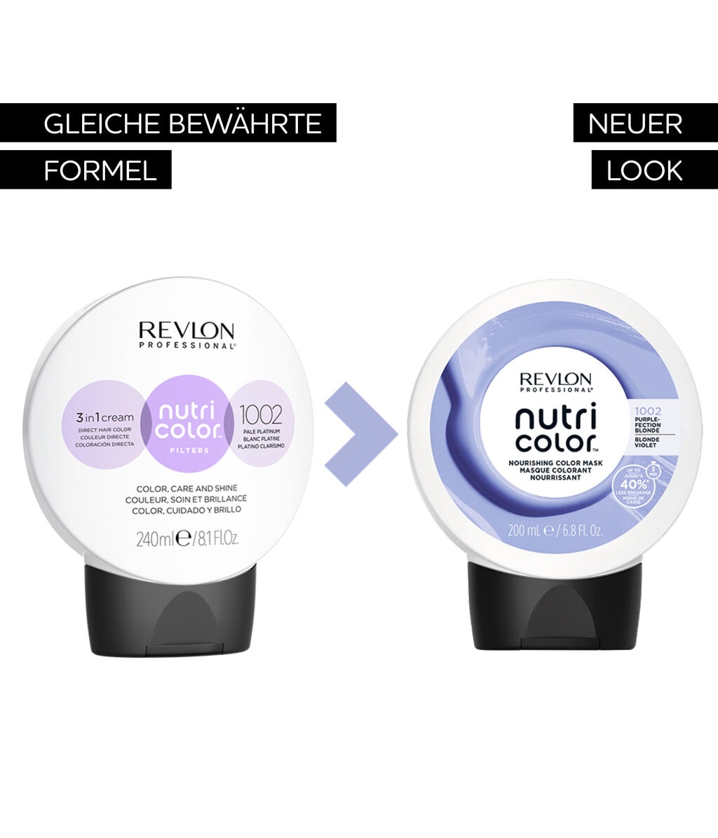 Тонирующая маска для волос Revlon Professional Nutri Color, с уходом, оттенок 1002, 200 мл — фото 2