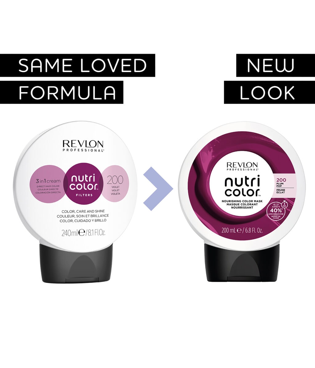 Тонирующая маска для волос Revlon Professional Nutri Color, с уходом, оттенок 200, 200 мл — фото 2