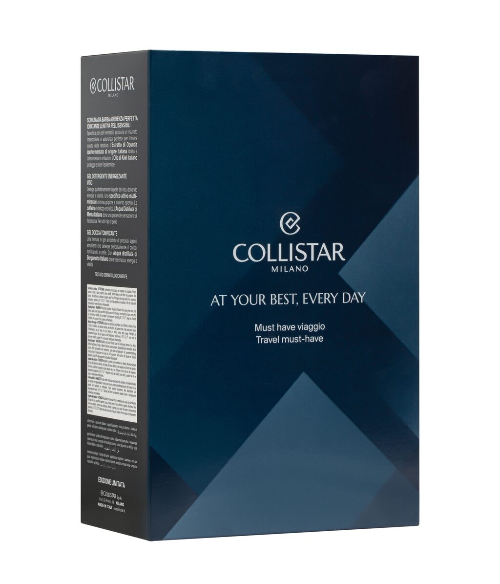 Дорожный набор Collistar Man Travel Must-Have пена для бритья, гель для умывания и гель для душа, 205 мл — фото 4
