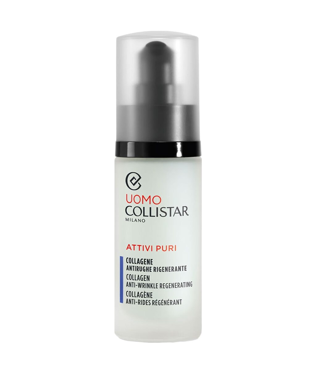 Сыворотка для лица Collistar Man Attivi Puri Collagen Anti-Wrinkle Regenerating Serum, против морщин, для мужчин, 30 мл