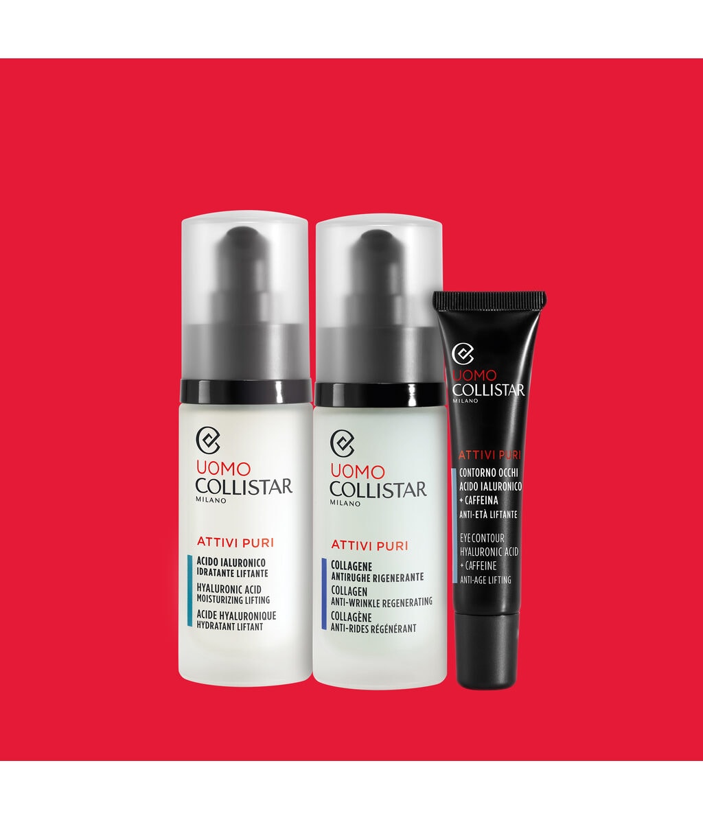 Сыворотка для лица Collistar Man Attivi Puri Collagen Anti-Wrinkle Regenerating Serum, против морщин, для мужчин, 30 мл — фото 4