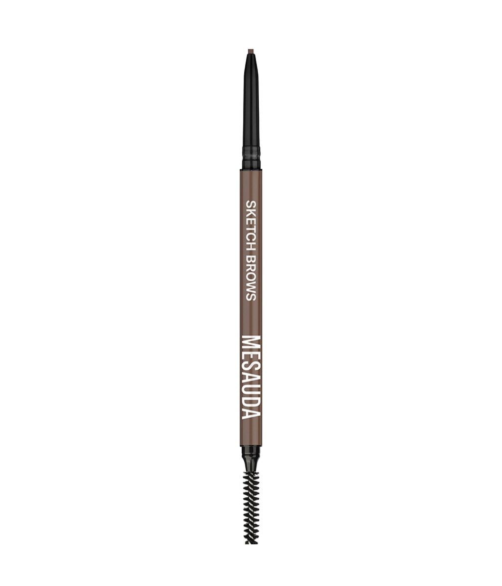 Карандаш для бровей Mesauda Beauty Sketch Brows водостойкий, автоматический, оттенок Brunette, 0,09 г
