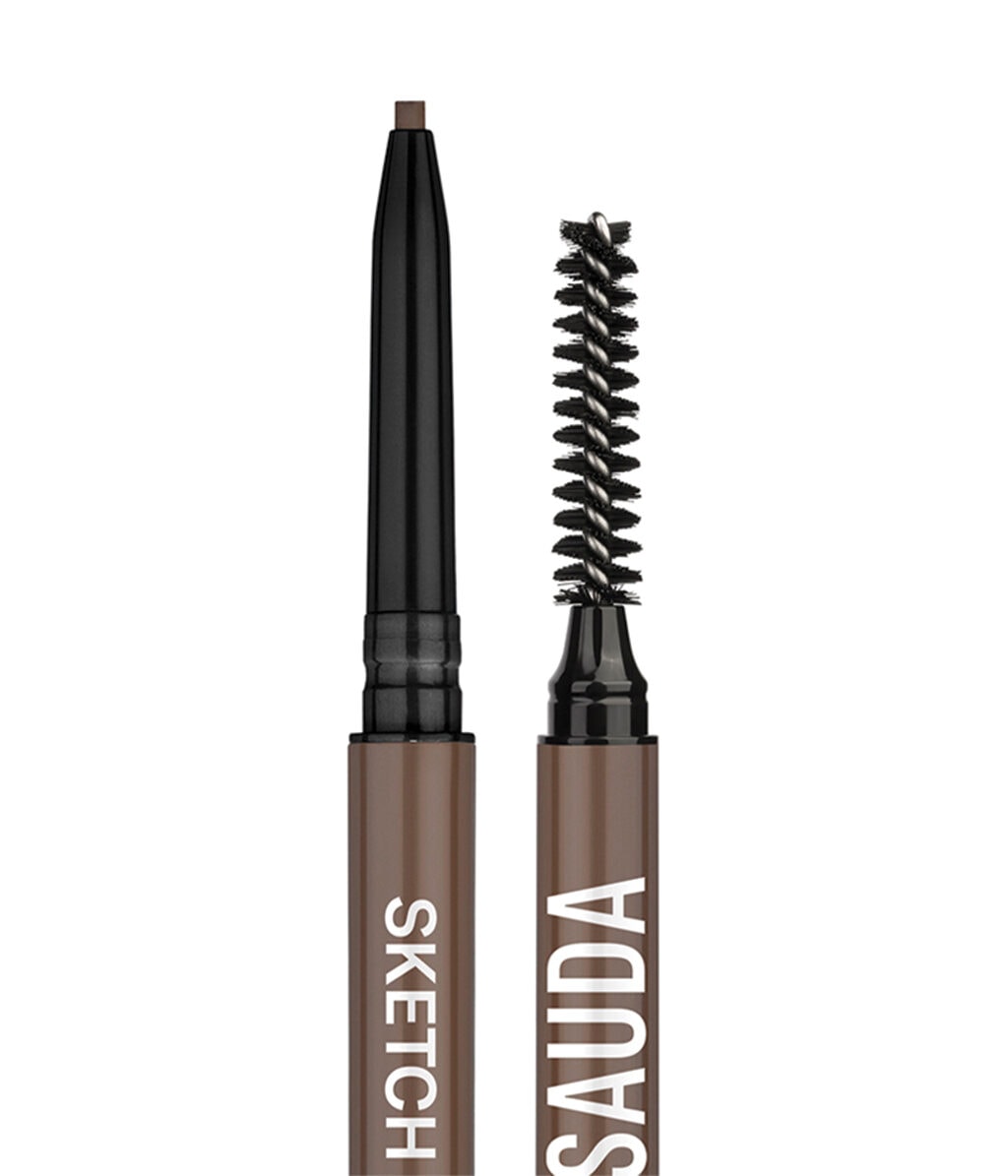 Карандаш для бровей Mesauda Beauty Sketch Brows водостойкий, автоматический, оттенок Brunette, 0,09 г — фото 4