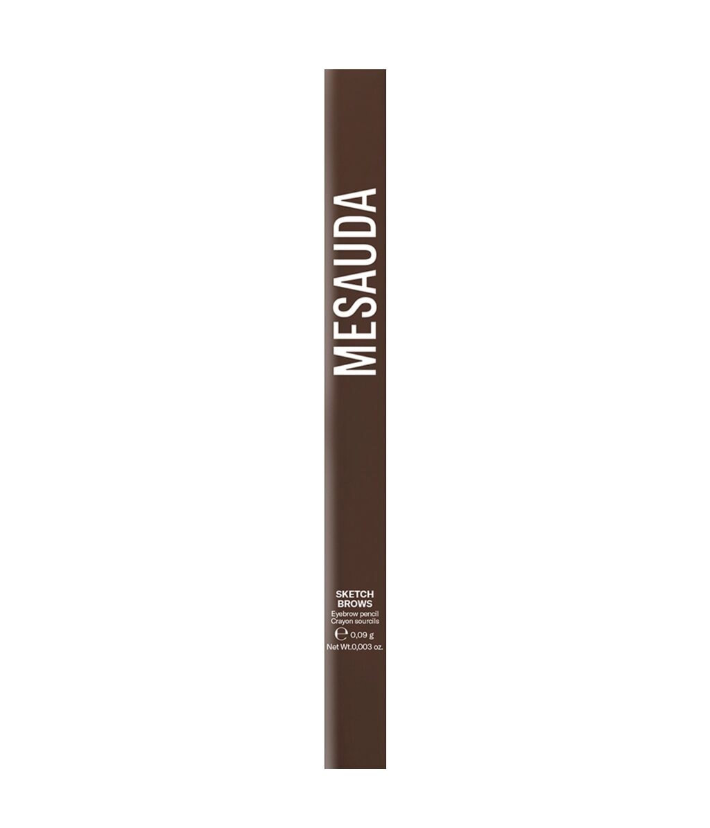 Карандаш для бровей Mesauda Beauty Sketch Brows водостойкий, автоматический, оттенок Dark, 0,09 г — фото 3