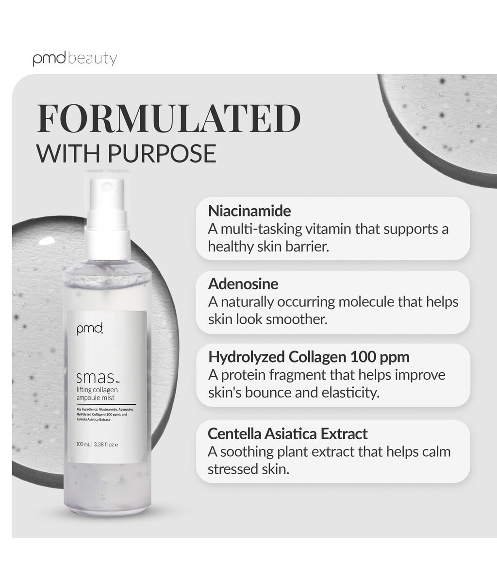 Сыворотка-мист для лица PMD SMAS Lifting Collagen Ampoule Mist, с коллагеном, восстанавливающая, 100 мл — фото 2