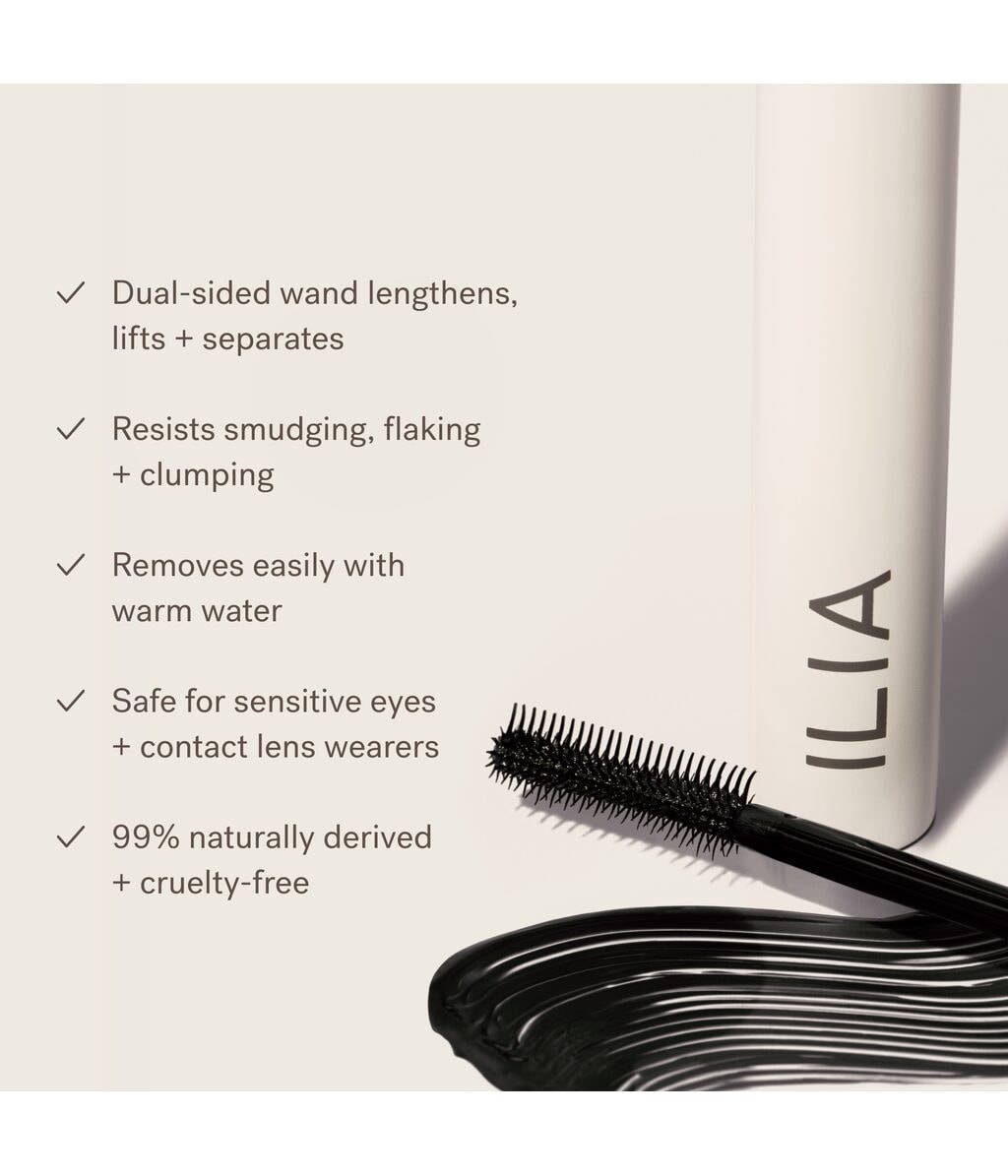 Тушь для ресниц ILIA Limitless Lash удлиняющая, мини, оттенок After Midnight, 3 г — фото 4