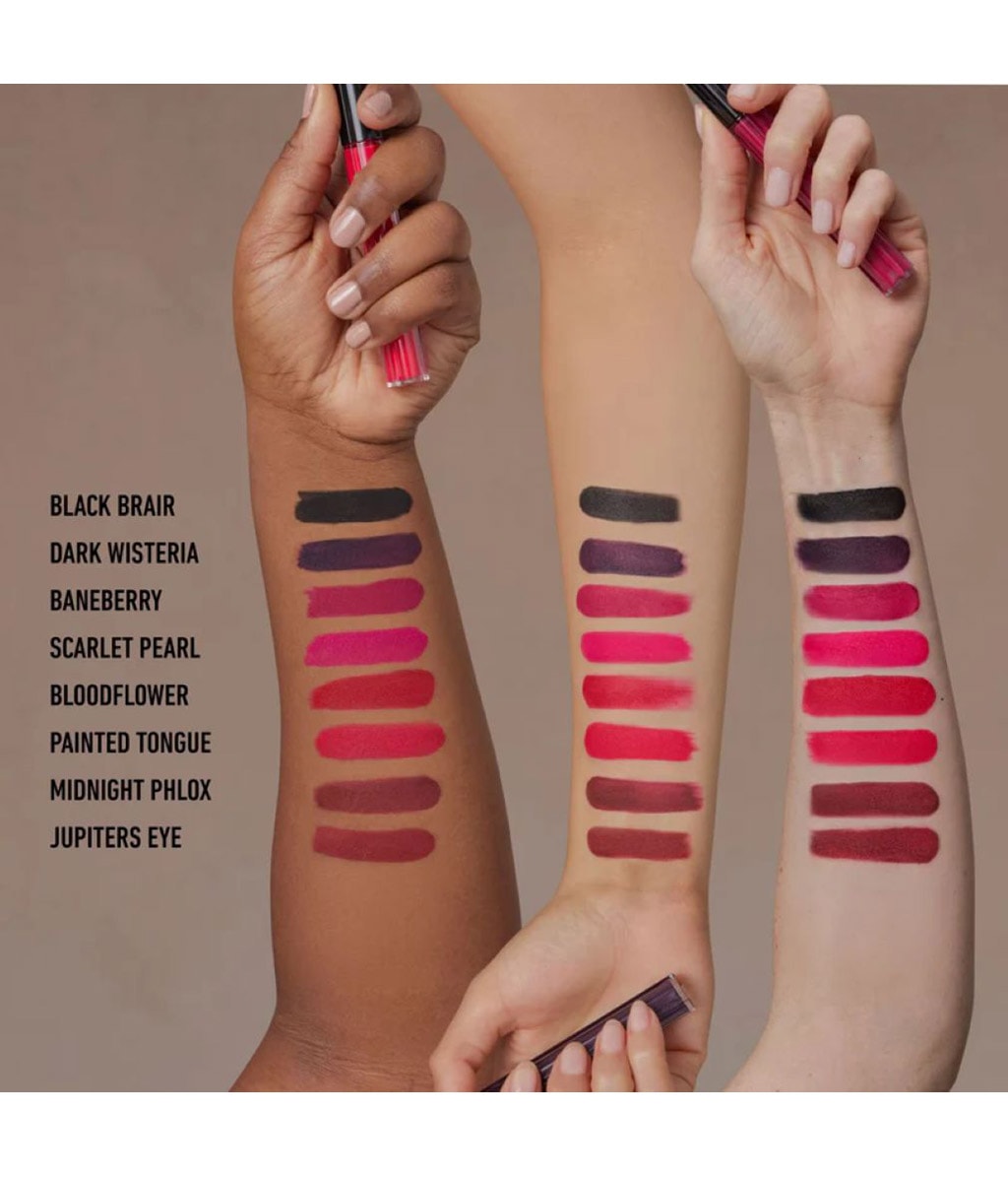 Жидкая помада KVD Everlasting Hyperlight Liquid Lipstick матовая, стойкая, оттенок 98 Black Briar, 7 мл — фото 3