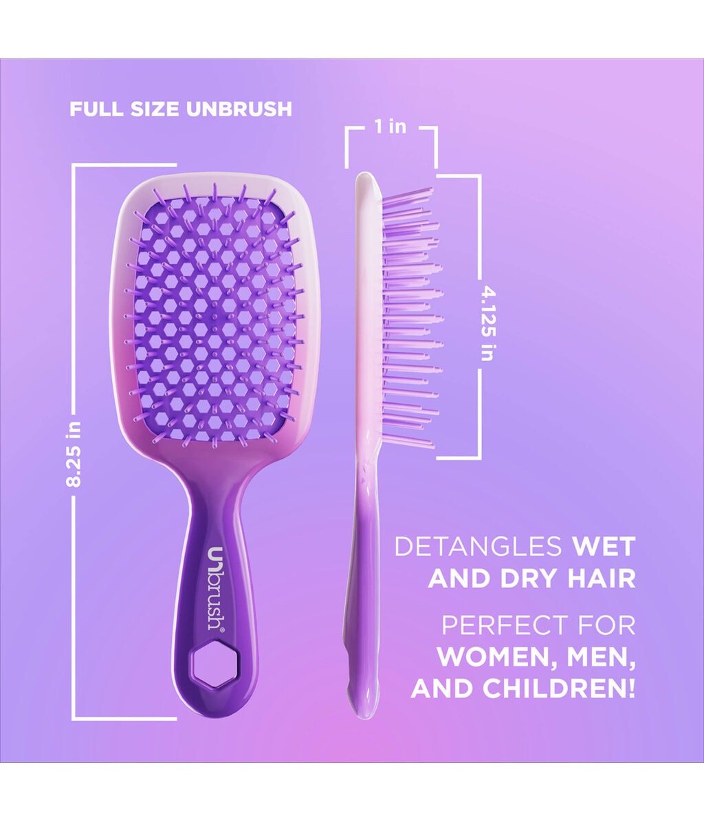 Набор щёток UNbrush Ombre Duo Set Collection, щётка и мини-щётка — фото 3