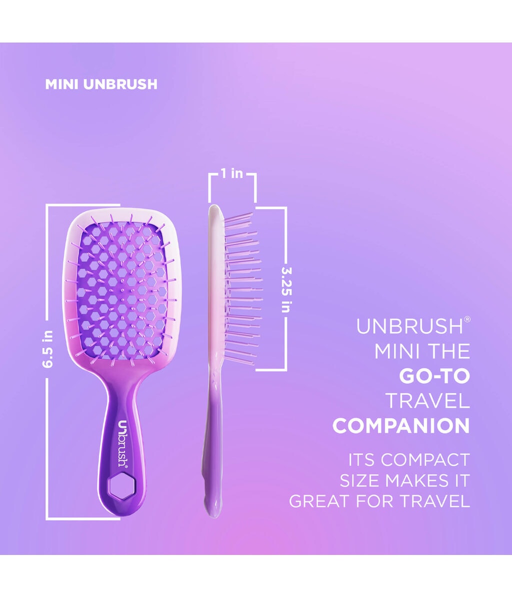 Набор щёток UNbrush Ombre Duo Set Collection, щётка и мини-щётка — фото 4