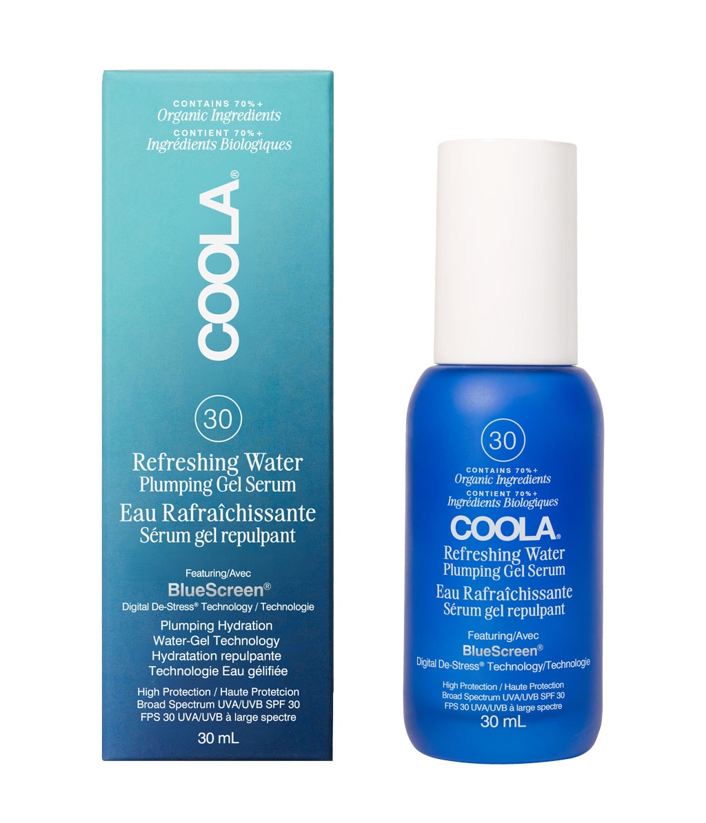 Солнцезащитная сыворотка для лица Coola Refreshing Water Plumping Gel SPF 30, увлажняющая, 30 мл — фото 2