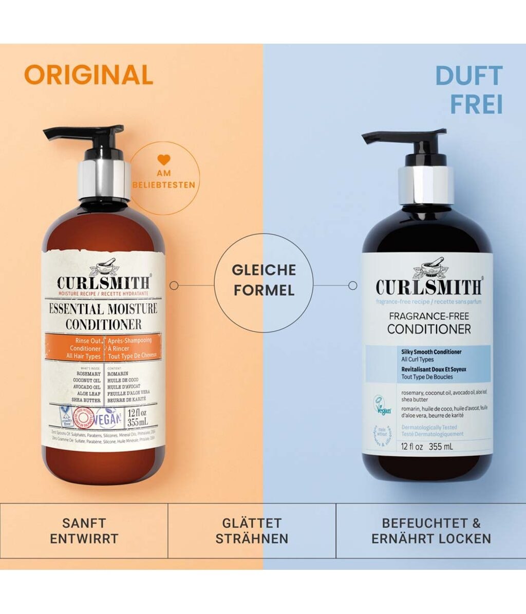 Кондиционер для волос Curlsmith Fragrance-Free увлажняющий, без отдушки, для вьющихся волос, 355 мл — фото 5