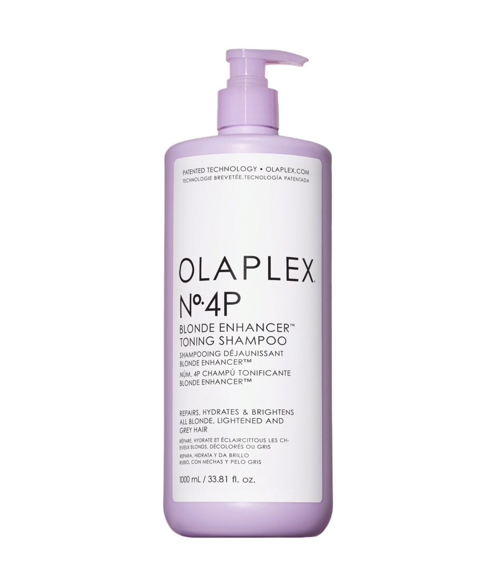 Оттеночный шампунь Olaplex No.4P Blonde Enhancer против желтизны, восстанавливающий, для светлых волос, 1000 мл