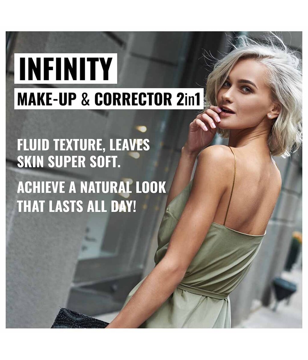 Тональный крем Dermacol Infinity Make-up & Corrector матовый, плотное покрытие, оттенок 1.5 Ivory, 20 г — фото 3
