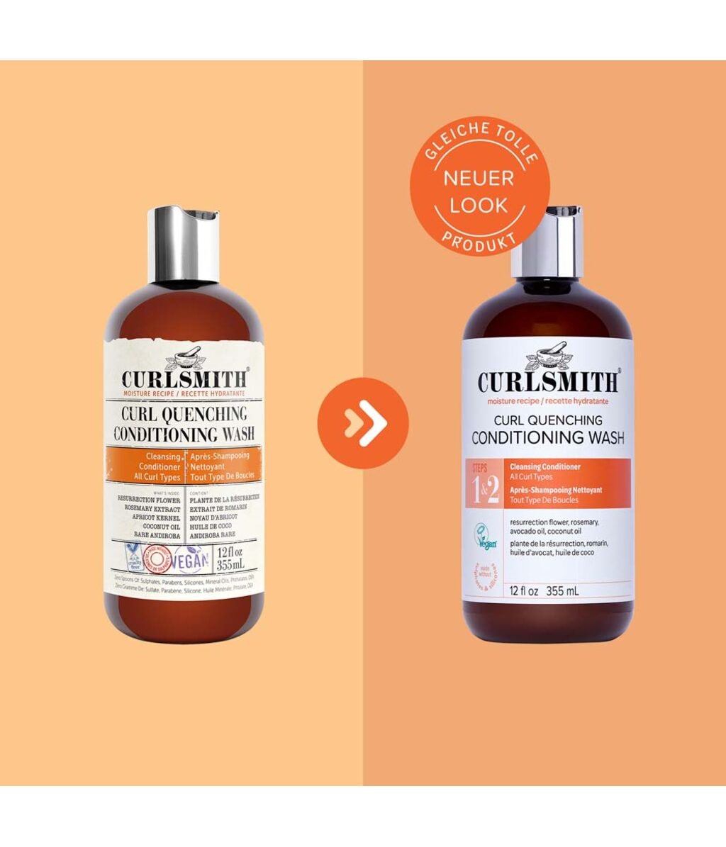 Очищающий кондиционер Curlsmith Curl Quenching Conditioning Wash увлажняющий, для вьющихся волос, 355 мл — фото 4