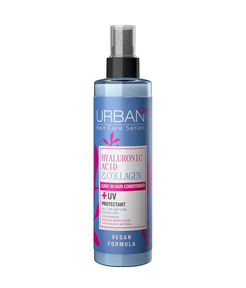 Спрей-кондиционер Urban Care Hyaluronic Acid & Collagen несмываемый, двухфазный, для объёма, 200 мл