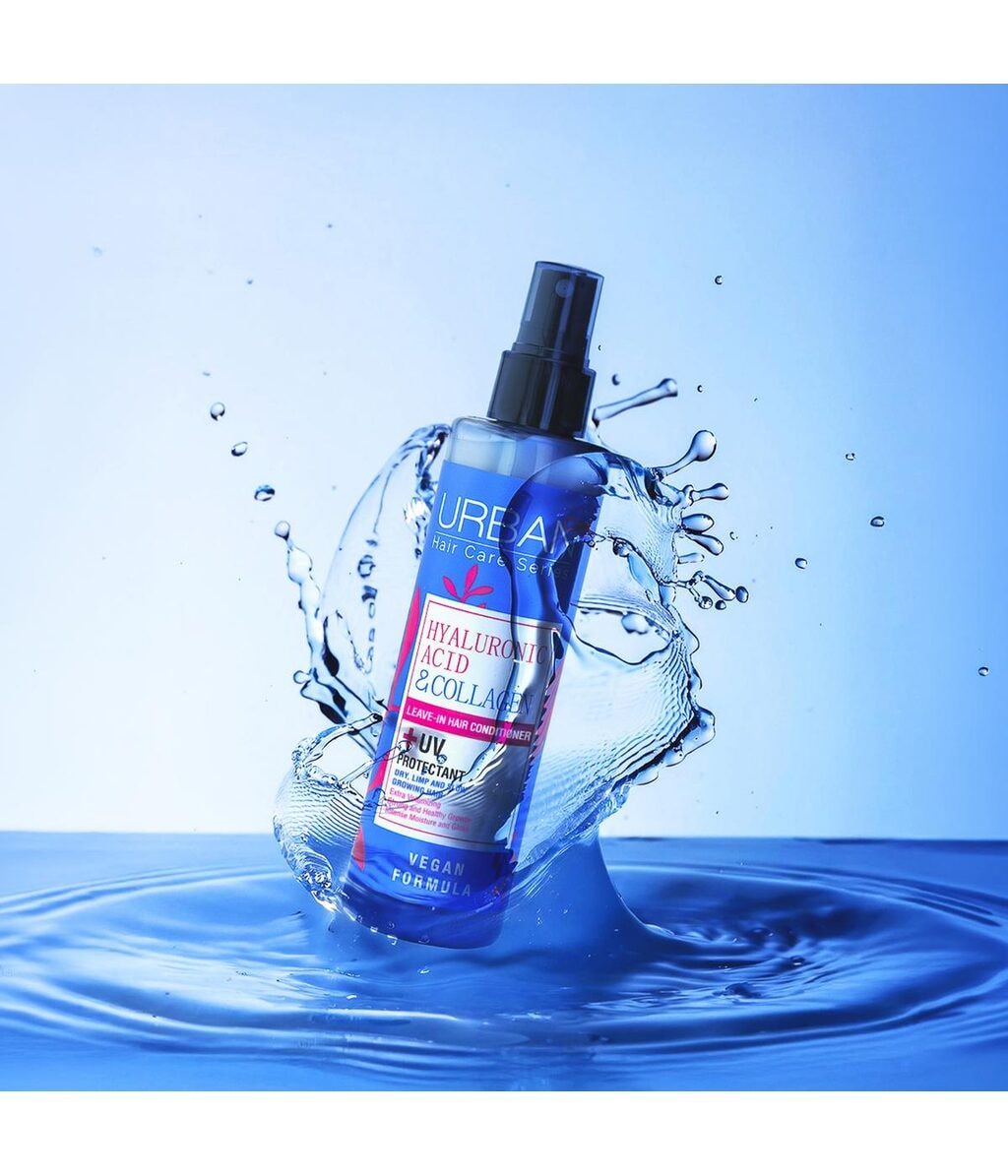 Спрей-кондиционер Urban Care Hyaluronic Acid & Collagen несмываемый, двухфазный, для объёма, 200 мл — фото 2