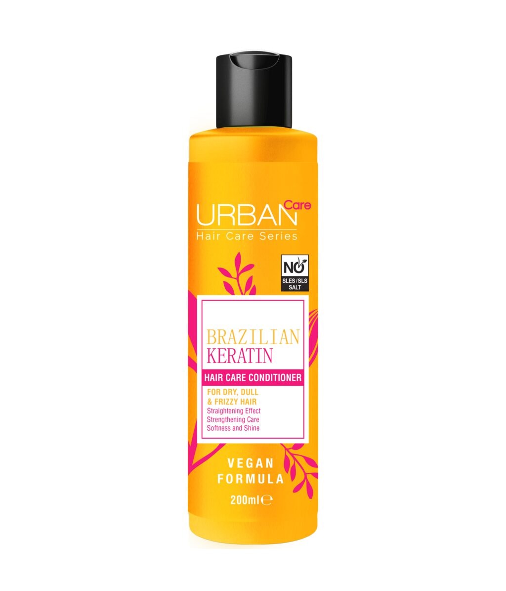 Кондиционер для волос Urban Care Brazilian Keratin увлажняющий, против пушения, для сухих и вьющихся волос, 250 мл
