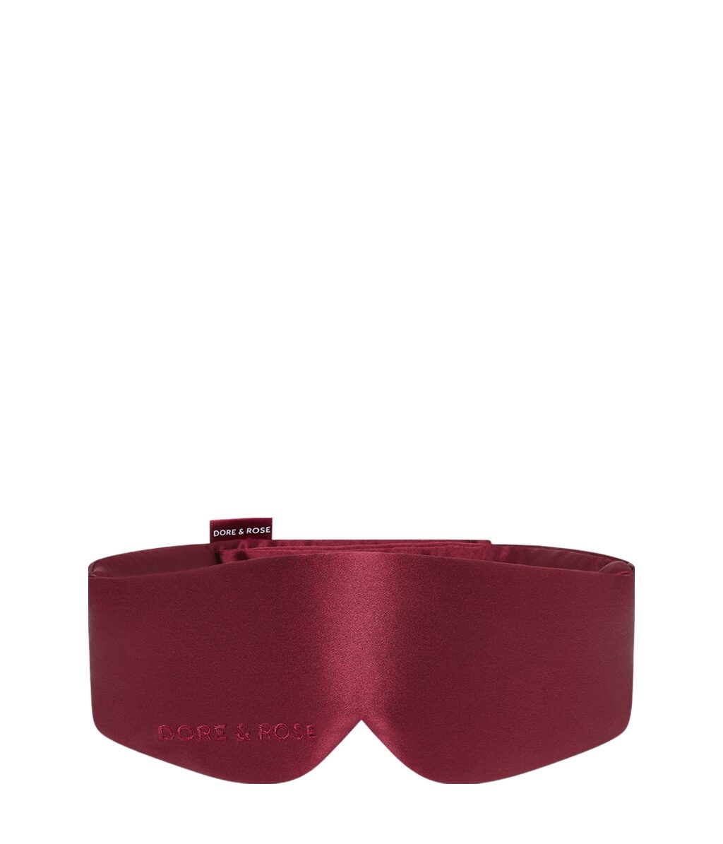 Шёлковая маска для сна Dore & Rose Aura Mask Burgundy, 1 шт — фото 2