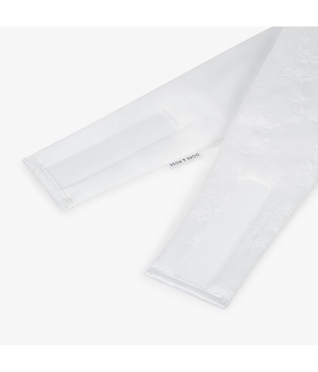 Шёлковая маска для сна Dore & Rose Deep Sleep Mask White Lace, 1 шт — фото 2