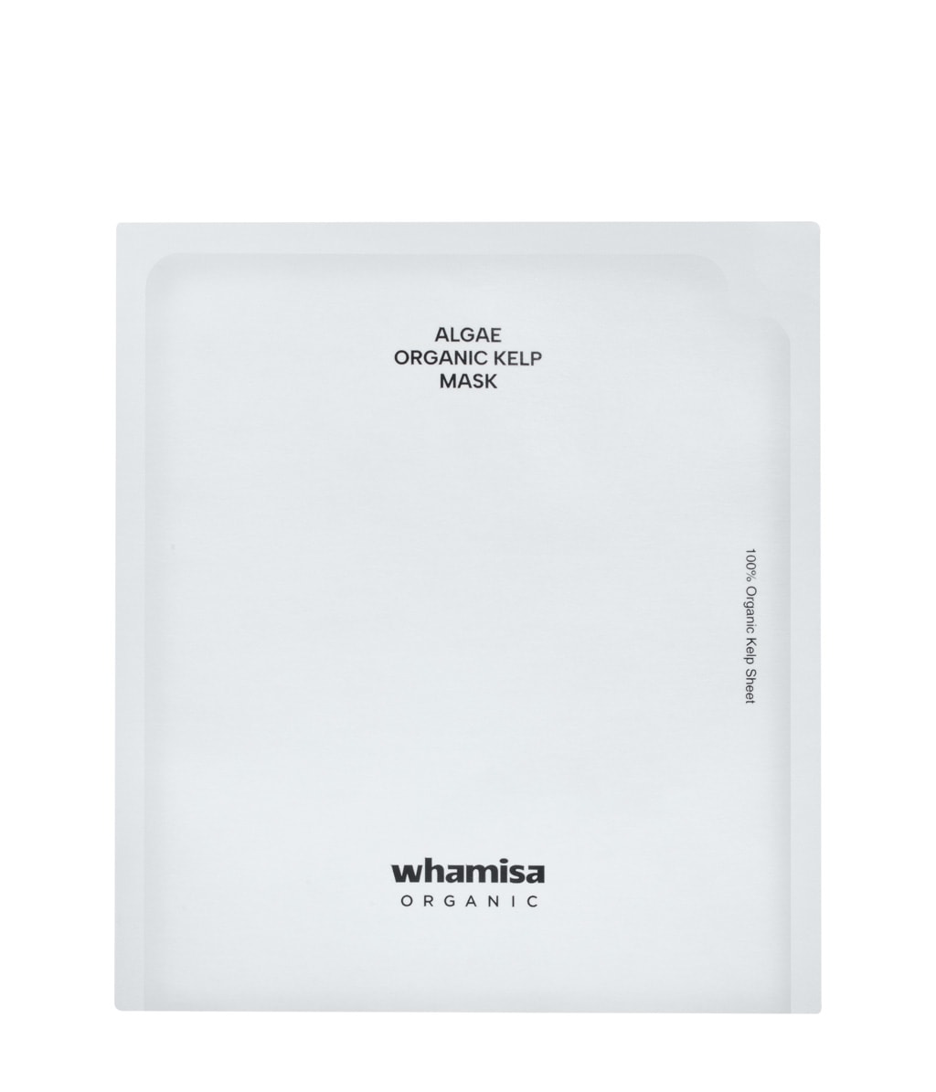 Тканевая маска для лица Whamisa Fresh Algae Kelp Mask, из водорослей, для сияния, 1 шт