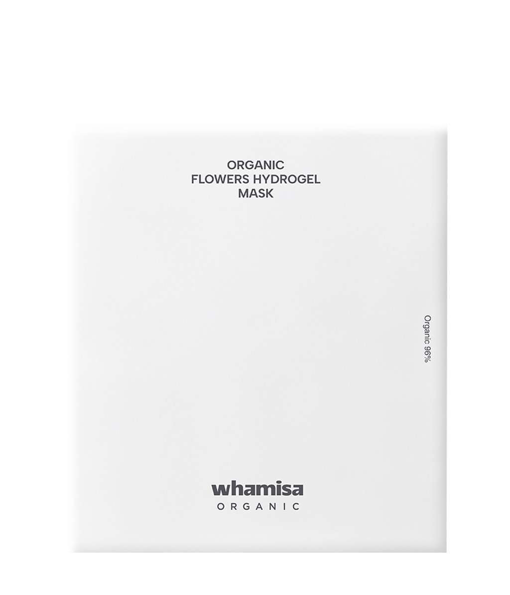 Гидрогелевые маски для лица Whamisa Organic Flowers Hydrogel Mask Deep Rich, увлажняющие, для сухой и чувствительной кожи, 5 шт