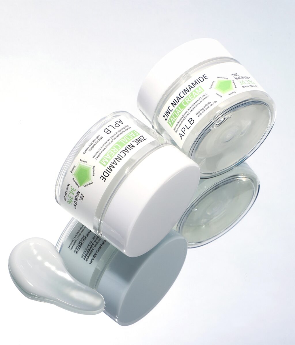 Крем для лица APLB Zinc Niacinamide Facial Cream увлажняющий, с цинком и ниацинамидом, для жирной и проблемной кожи, 55 мл — фото 5