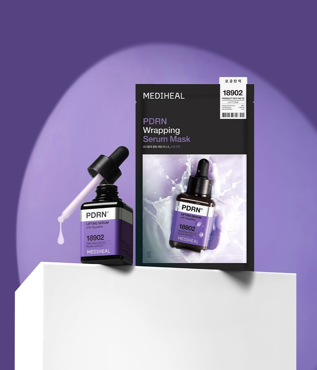 Тканевые маски для лица Mediheal PDRN Wrapping Serum Mask Lifting, сужают поры, для зрелой кожи, 10 шт — фото 5