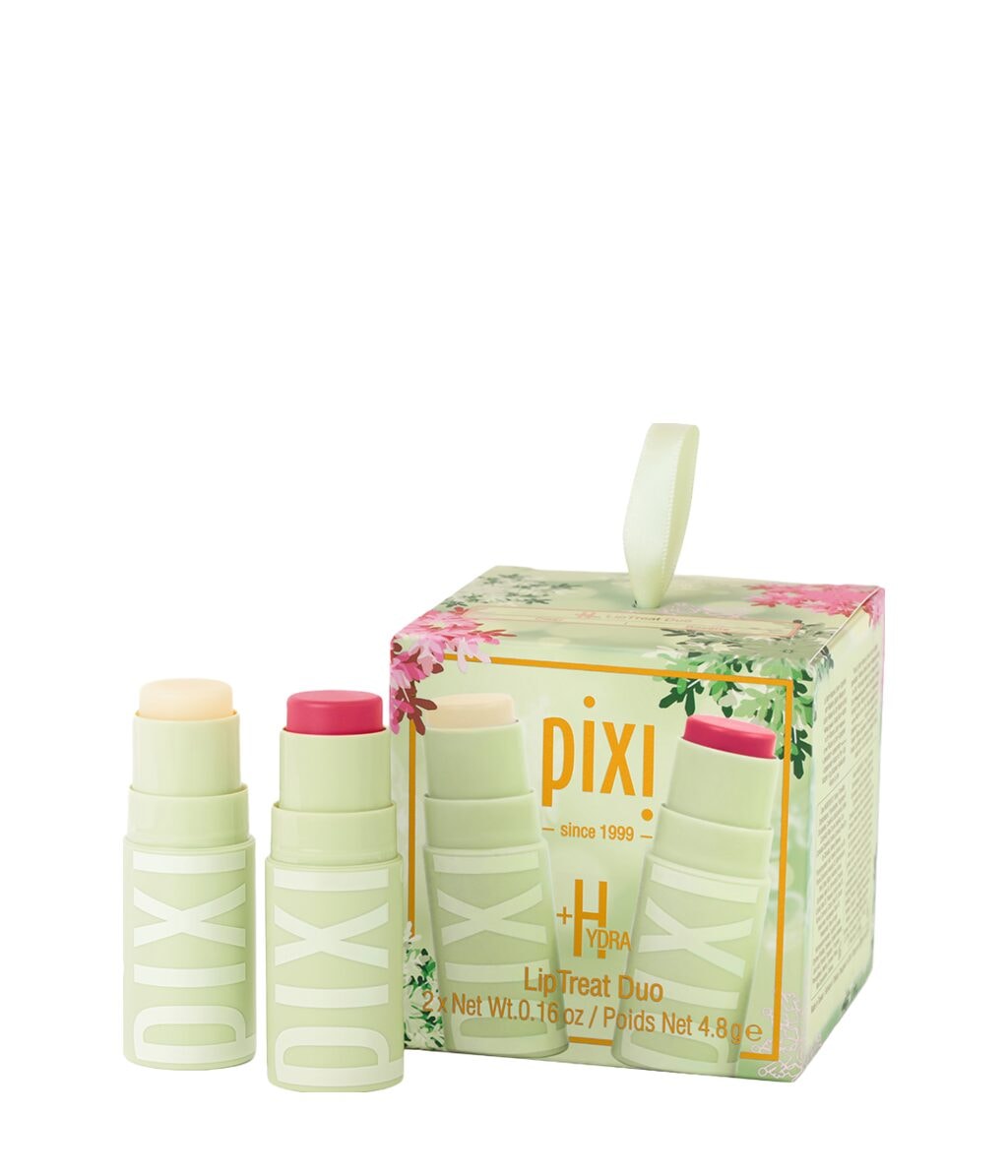 Набор для губ Pixi +Hydra LipTreat Duo Holiday, 2 бальзама, оттенки Rosette и Clear