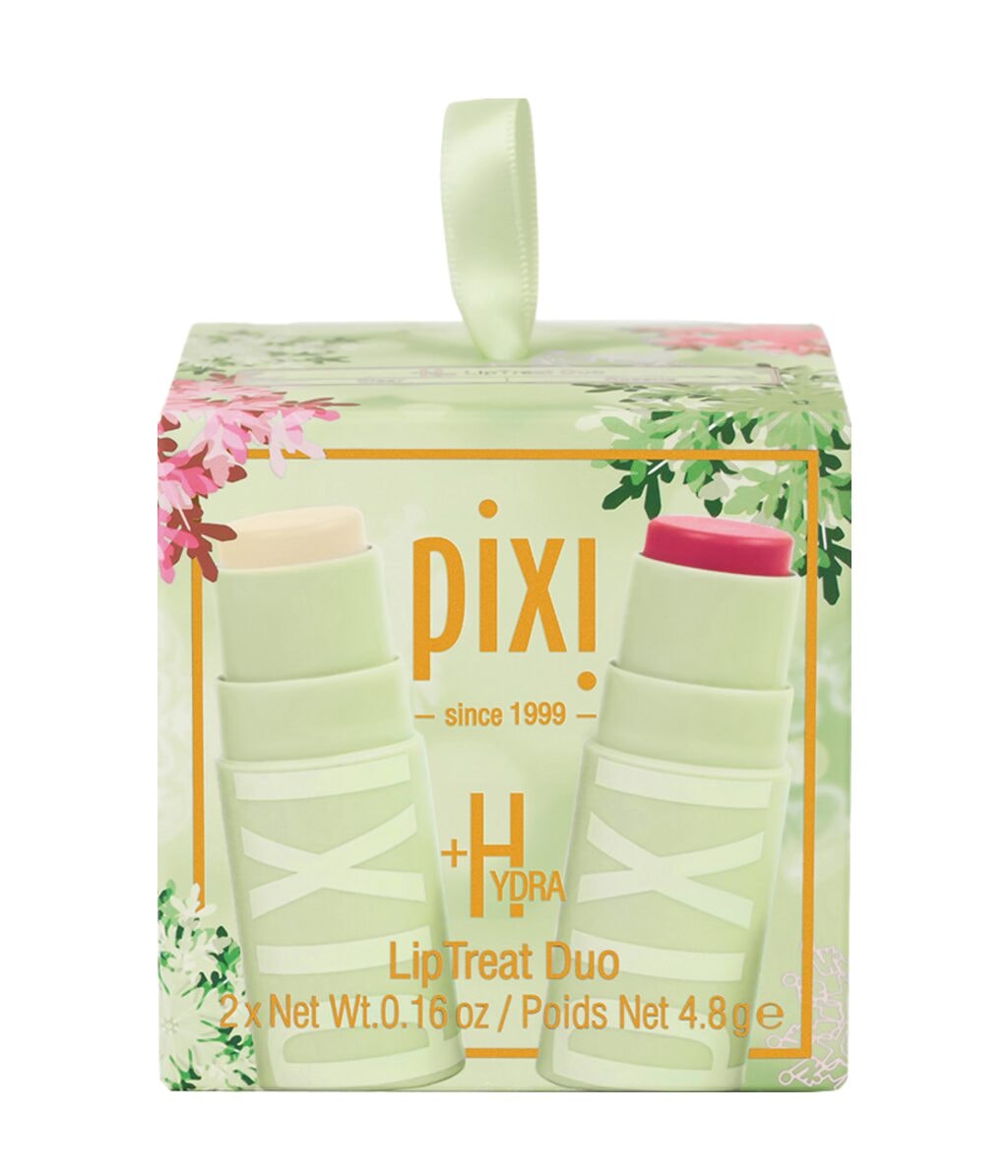 Набор для губ Pixi +Hydra LipTreat Duo Holiday, 2 бальзама, оттенки Rosette и Clear — фото 2
