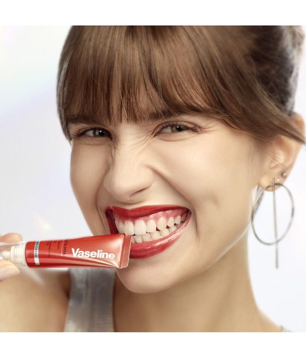 Блеск-сыворотка для губ Vaseline Gluta-Hya Lip Serum Gloss, увлажняющий, оттенок Rosy Pink, 10 г — фото 5