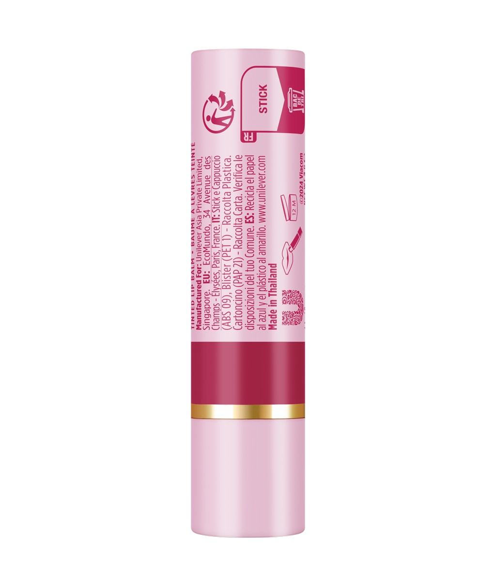 Оттеночный бальзам для губ Vaseline Emily in Paris Tinted Lip Oil увлажняющий, оттенок Parisian Pink, 3 г — фото 2