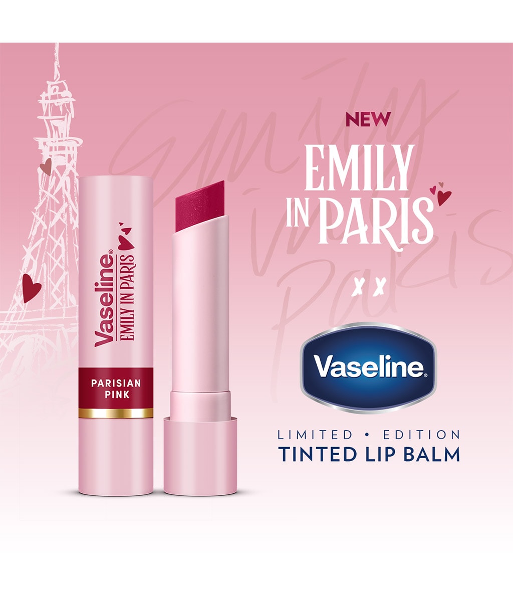 Оттеночный бальзам для губ Vaseline Emily in Paris Tinted Lip Oil увлажняющий, оттенок Parisian Pink, 3 г — фото 5