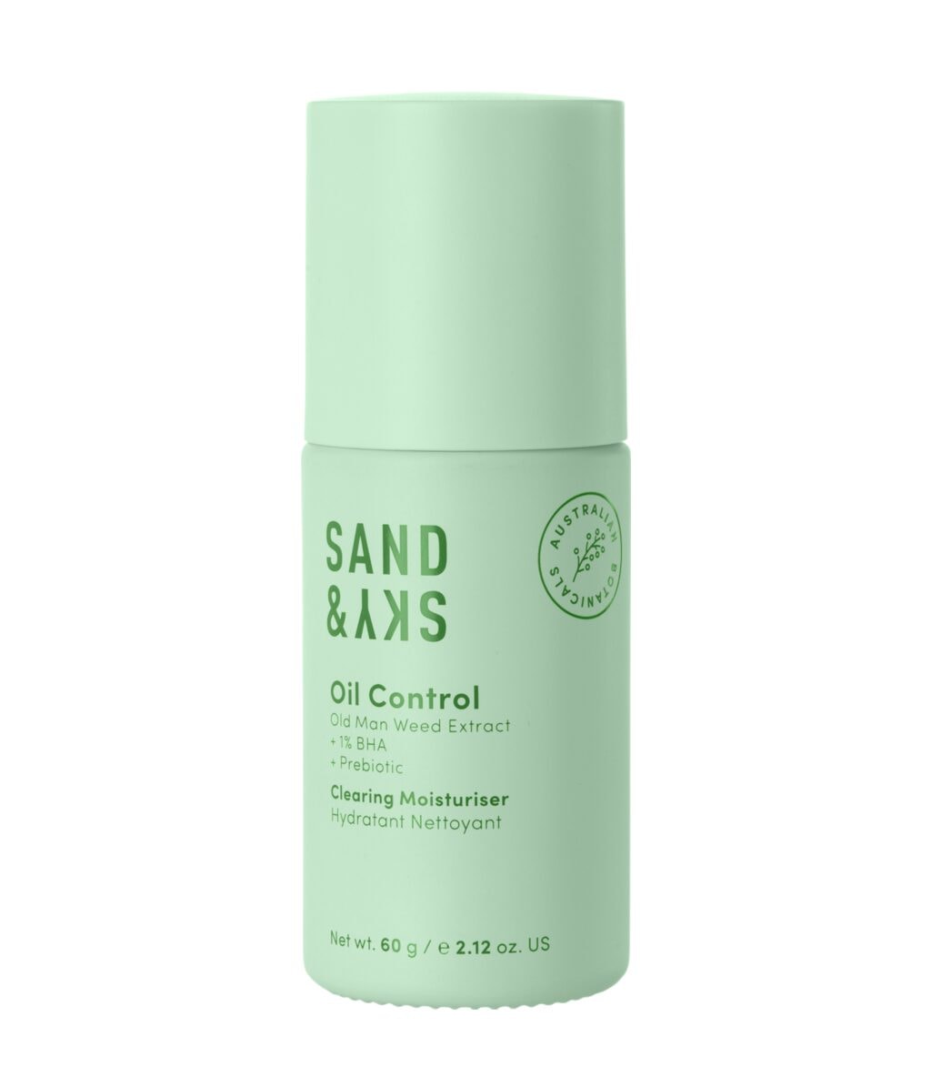 Крем для лица Sand & Sky Oil Control Clearing Moisturiser увлажняющий, матирующий, для жирной кожи, склонной к акне, 60 г