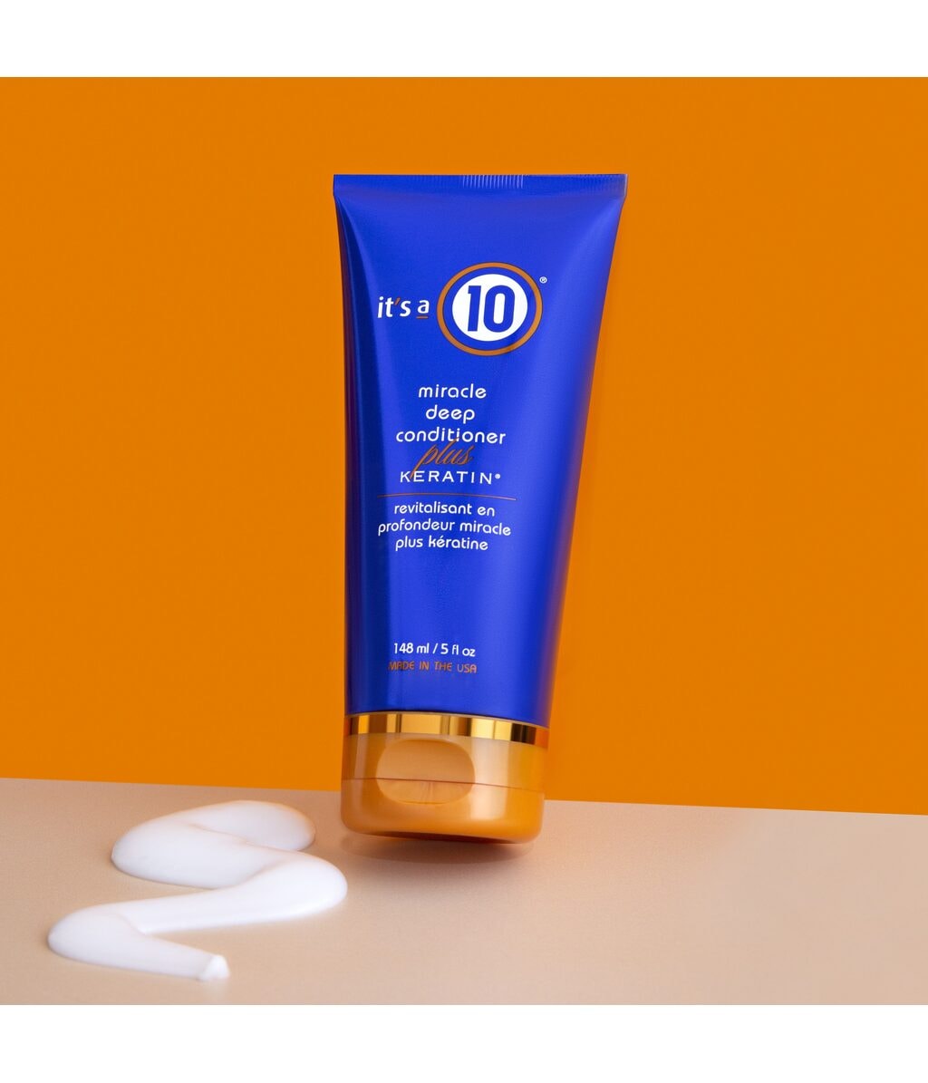 Кондиционер для волос It's a 10 Miracle Deep Conditioner Plus Keratin увлажняющий, для сухих и повреждённых волос, 148 мл — фото 2