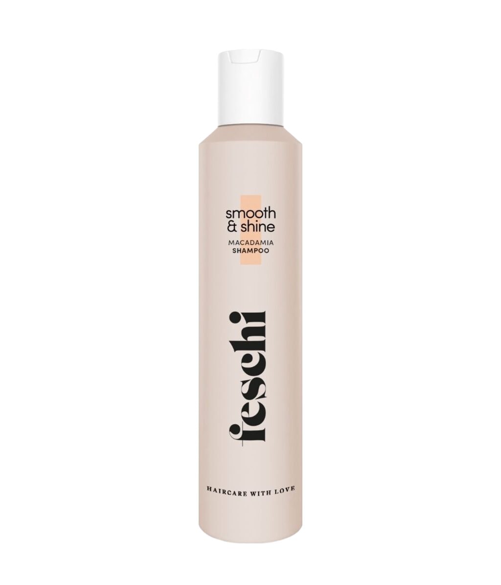 Шампунь Feschi Smooth & Shine Macadamia увлажняющий, для блеска, для сухих волос, 200 мл