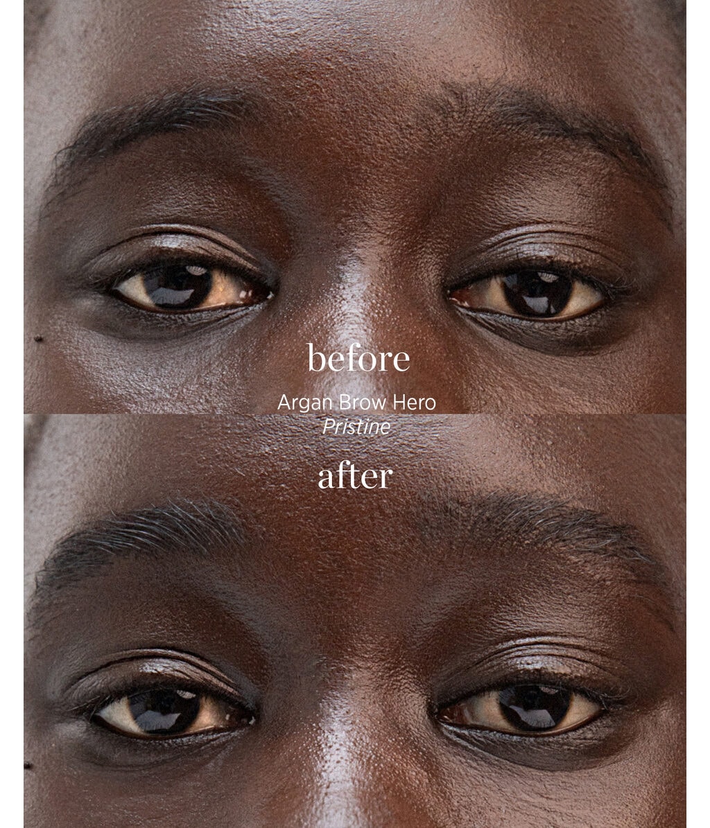 Гель для бровей Ere Perez Argan Brow Hero тонирующий, с волокнами, оттенок Pristine, 3,5 мл — фото 3