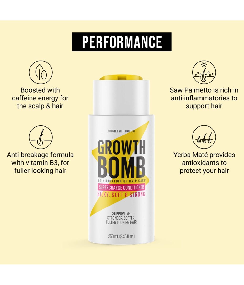 Кондиционер для волос Growth Bomb Supercharge уплотняющий, для объёма, 250 мл — фото 3